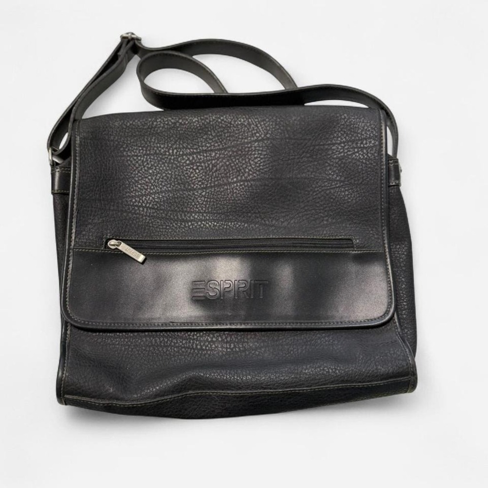 Esprit Black Faux Leather Crossbody‎ Bag | Minimal Everyday